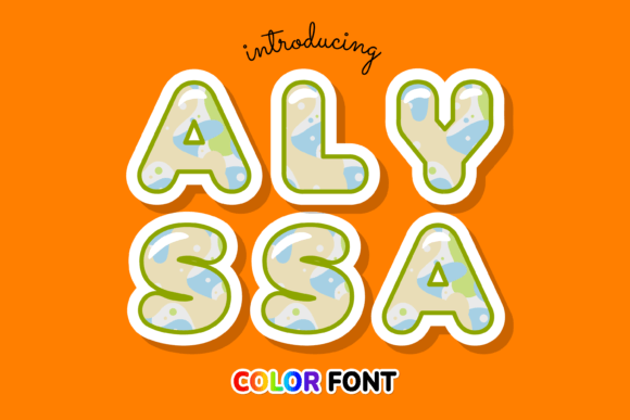 Alyssa: The Color Font That Brings Abstract Patterns to Life