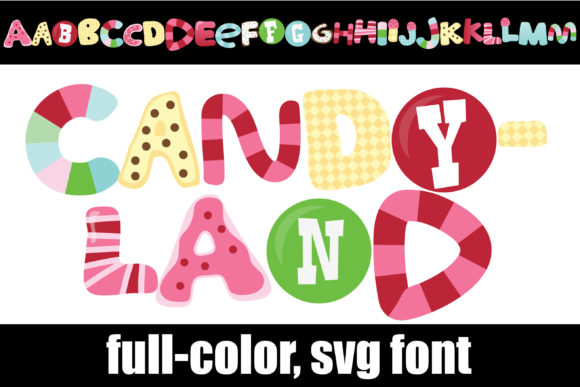 Candyland: A Sweet Typeface for Playful and Colorful Designs