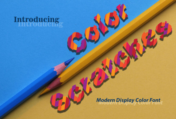 Color Scratches: A Playful Display Font for Bold Creativity