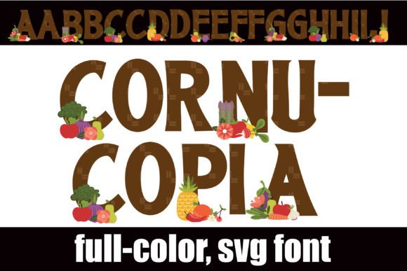 Cornucopia: The Color Font That Brings a Thanksgiving Feast to Your Designs