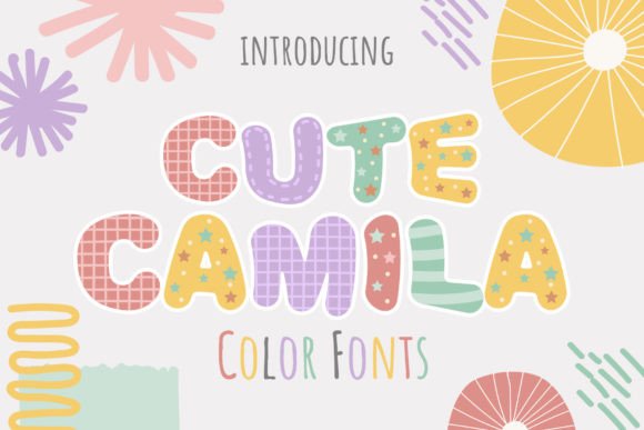 Cute Camila: A Color Font That Brings Joy to Every Design