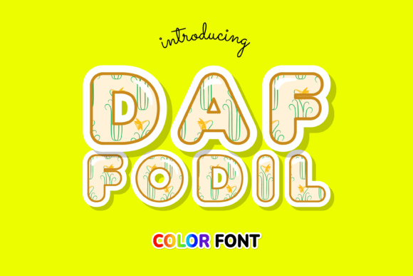 Daffodil: The Floral Color Font Bringing Warmth to Modern Design