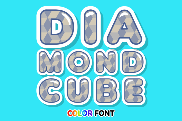 Diamond Cube: The Color Font That Adds Instant Sparkle