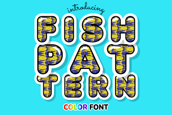 Fish Pattern: A Color Font for Vibrant Creations