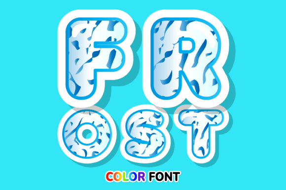 Frost: A Cool Color Font for Creative and Commercial Projects