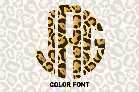 Jaguar Circle: A Wildly Charming Monogram Font for Modern Creatives