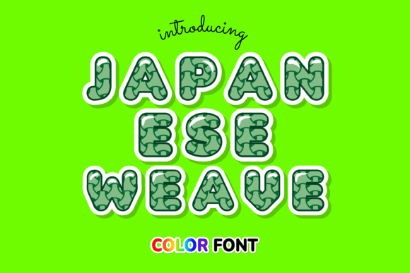 Japanese Weave: A Color Font That Brings Texture to Digital Design