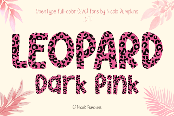Leopard Dark Pink: A Chic Typeface for Feminine Brands