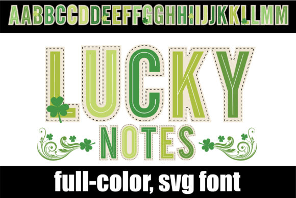 Lucky Notes: A Playful Color Font for Standout Designs