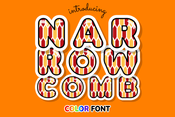Narrow Comb: A Color Font for Vibrant, Modern Projects
