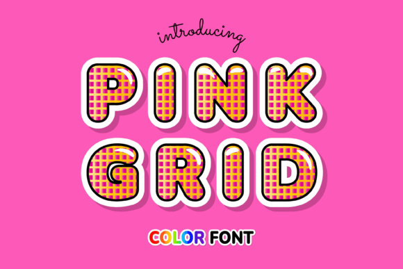Pink Grid: The Mesh-Style Color Font for Modern Creators