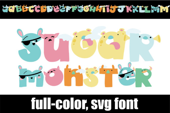Sugar Monster: Adorable Pastel Typography for Creative Projects