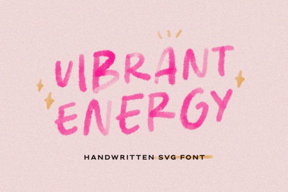 Unleashing Creativity with Vibrant Energy Typography