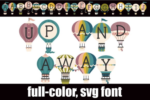 Up and Away: A Playful Font for Creative Projects