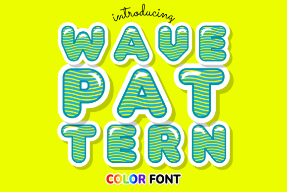 Wave Pattern: A Modern Typeface for Vibrant, Memorable Designs