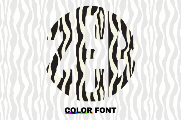 Zebra Circle: A Playful Monogram Font for Modern Brands